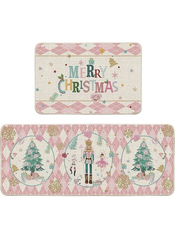 Diamond plaid nutcracker merry - plaid,