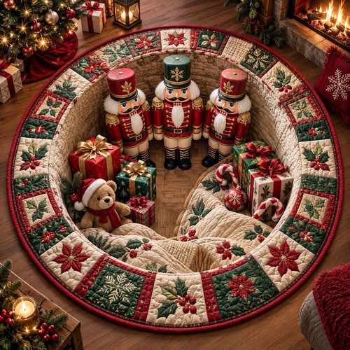 Christmas nutcracker round - christmas,