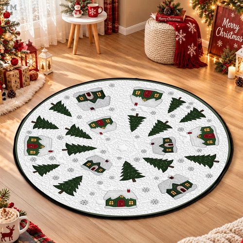 Nutcracker christmas round rug - nutcracker,
