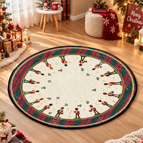 Nutcracker christmas round - christmas,