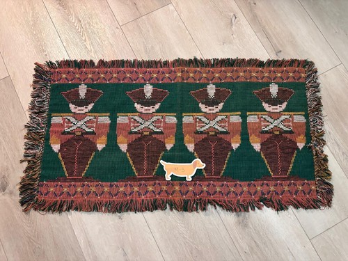 Vintage nutcracker soldier rug - vintage,