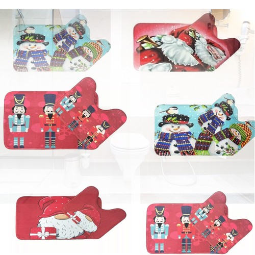 2pc christmas bath mat - mat, set