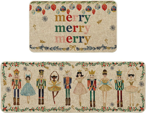Watercolor nutcrackers merry - watercolor,