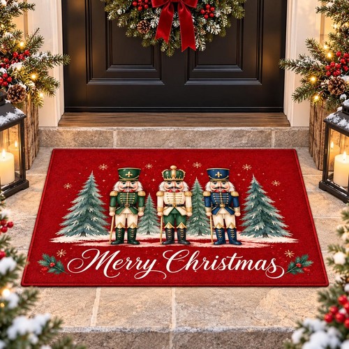 Christmas nutcracker doormat - nutcracker,