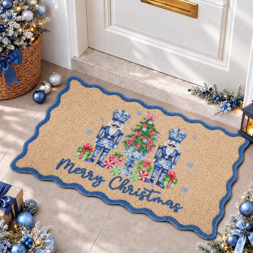 Nutcracker merry christmas mat - merry,
