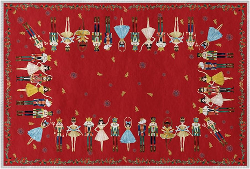 Watercolor red nutcrackers - watercolor,