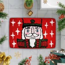 Christmas Rug Nutcracker Red