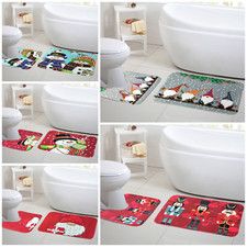 Bath Mat Set Memory Foam Anti